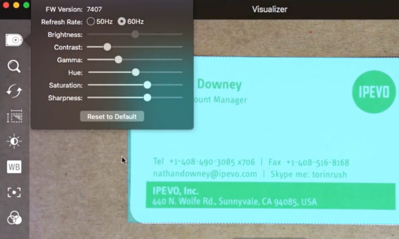Scannez des documents avec Visualizer